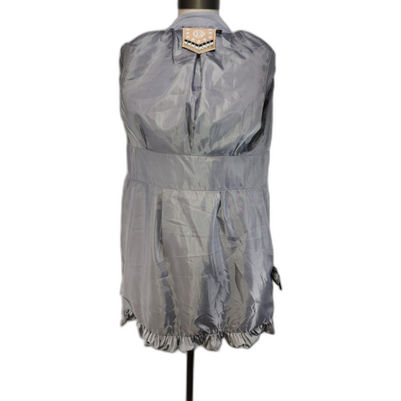 Twelve by Twelve Gray Dress Jacket Trench Coat Size S - Picture 5 of 11